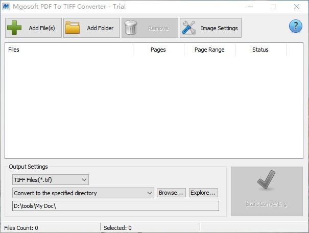 Mgosoft PDF To TIFF Converter下载,PDF转TIFF工具,PDF转PNG